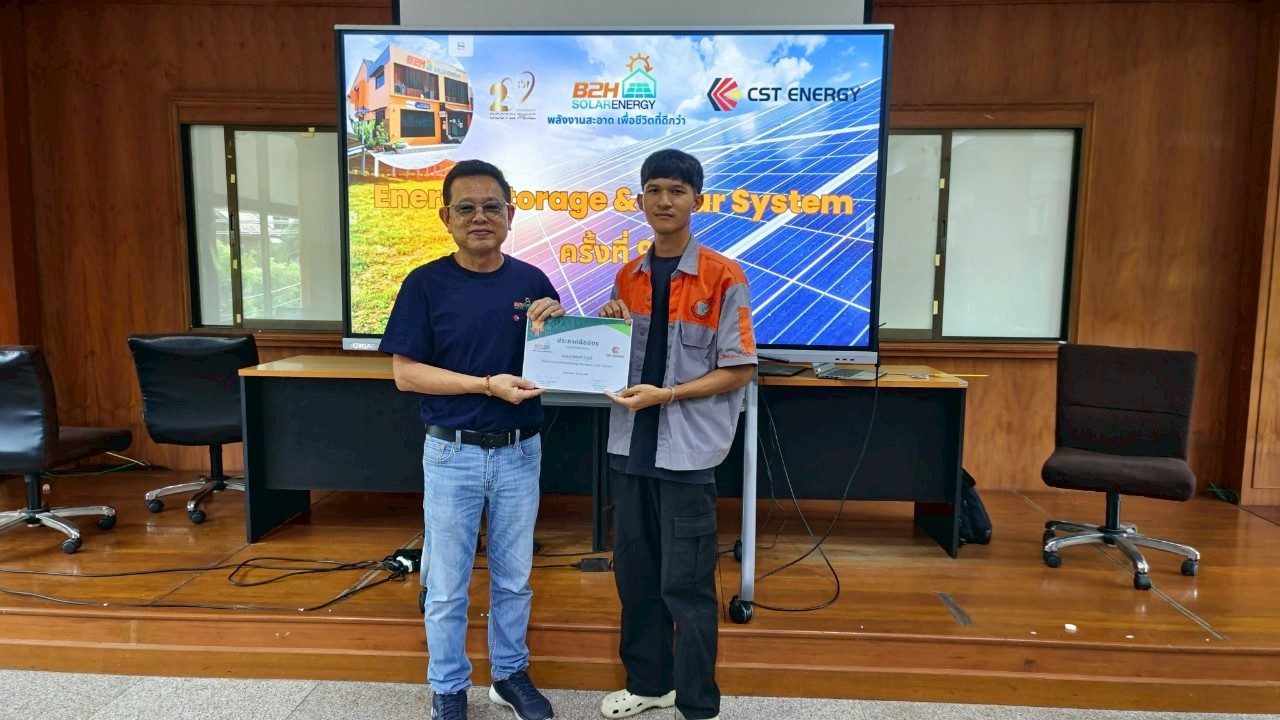 งานอบรม Energy Storage & Solar System ครั้งที่ 9 ณ  วิทยาลัยอาชีวศึกษา จังหวัดเชียงใหม่ วันที่ 25 มิ.ย. 2568