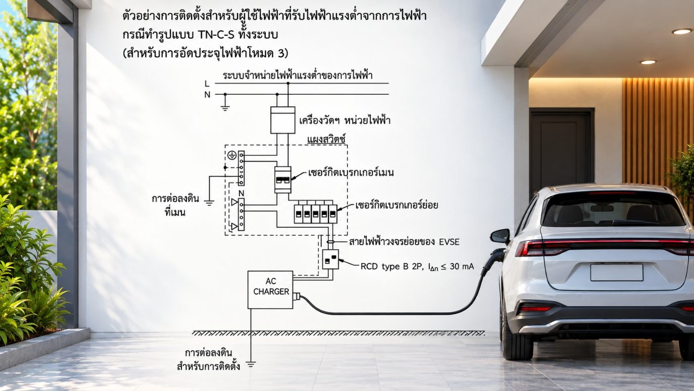 มาตรฐานการติดตั้งเครื่องอัดประจุไฟฟ้าภายในบ้านที่อยู่อาศัย