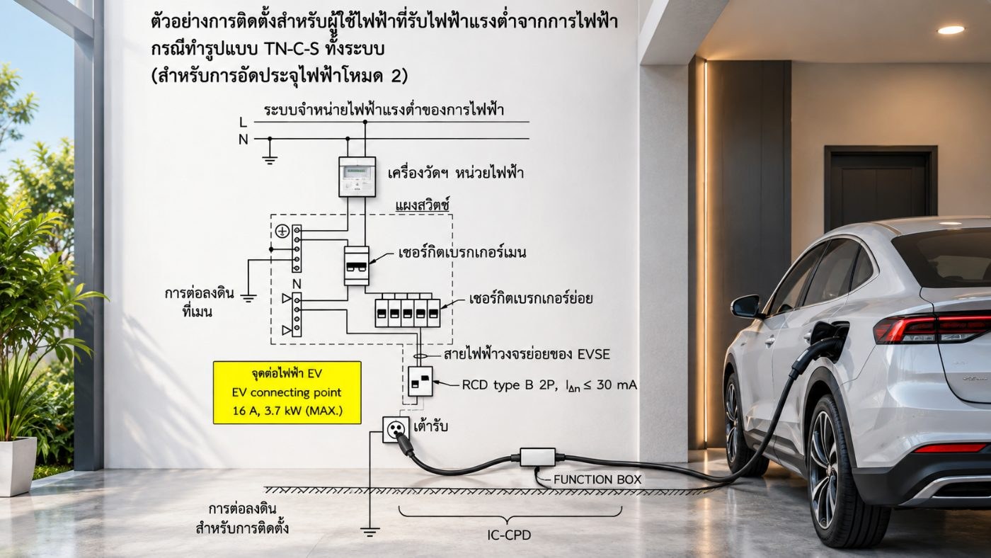 มาตรฐานการติดตั้งเครื่องอัดประจุไฟฟ้าภายในบ้านที่อยู่อาศัย