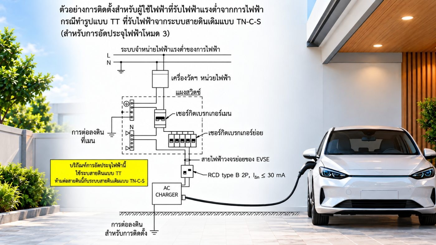 มาตรฐานการติดตั้งเครื่องอัดประจุไฟฟ้าภายในบ้านที่อยู่อาศัย