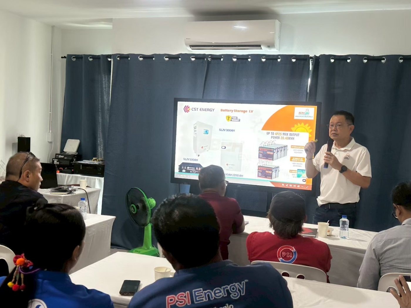 งานอบรม Energy Storage & Solar System ครั้งที่ 6  ณ บริษัท TT Network จ.ปทุมธานี วันที่ 29 มี.ค 2568