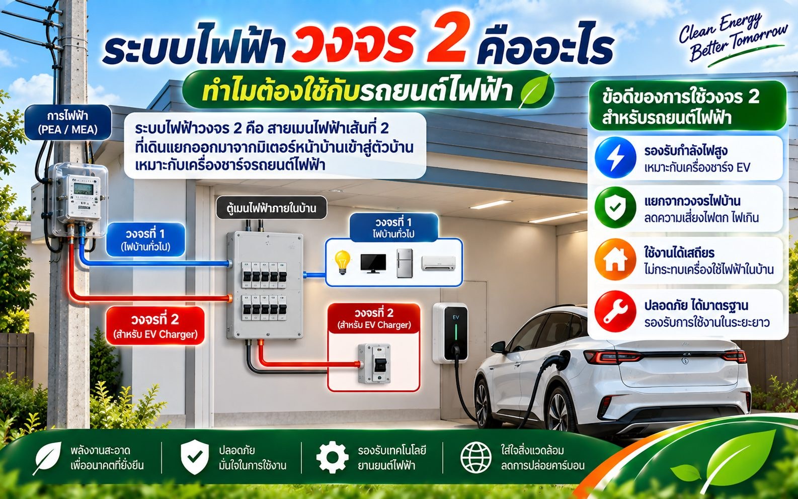 ระบบไฟฟ้าวงจร 2 คืออะไร ทำไมต้องใช้กับรถยนต์ไฟฟ้า