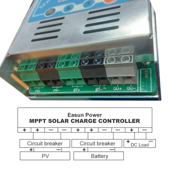 อุปกรณ์ควบคุมการชาร์จไฟจากแผงโซล่าเซลล์ SOLAR CHARGE CONTROLLER MTTP 12V/24V/36V/48V - Image 3
