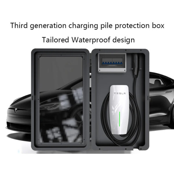 EV Charger Protection Box ตู้ใส่เครื่องชาร์จรถยนต์ไฟฟ้า ระบบล็อกกุญแจ - Image 3