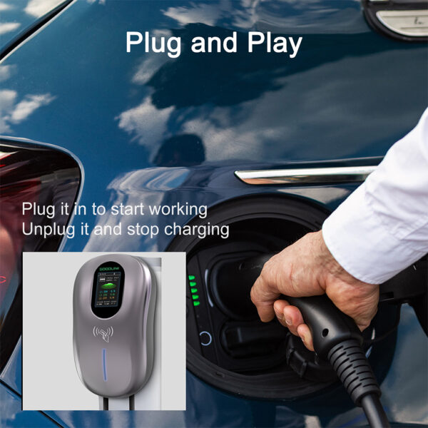 GOODLINK Wall Box EV Charger 7KW/11KW, Type 2 Fast Charging with RFID Card - Image 2