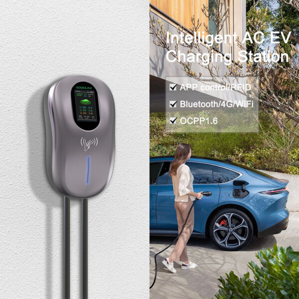 GOODLINK Wall Box EV Charger 7KW/11KW, Type 2 Fast Charging with RFID Card - Image 4