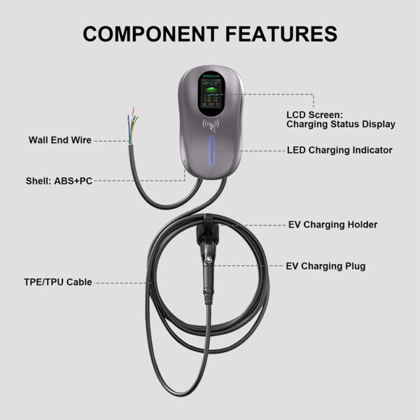GOODLINK Wall Box EV Charger 7KW/11KW, Type 2 Fast Charging with RFID Card - Image 5