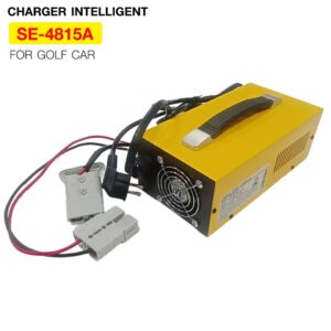 CHARGER INTELLIGENT SE-4815A AC220V 50-60Hz เครื่องชาร์จแบตเตอรี่ลิเธียม LifePo4 15A/กรดตะกั่ว สำหรับยานพาหนะไฟฟ้า รถกอล์ฟ