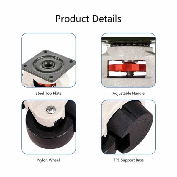 FOOT MASTER ล้อเลื่อนตู้แบตเตอรี่ JS-60F - Image 5