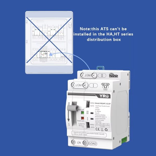 Dual Power Transfer Emergency Power Switch YRQ4PC-63 - Image 4