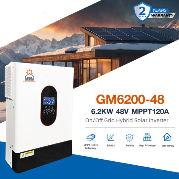 Solar Energy Inverter Hybrid On-Off Grid GM6200-48L 6.2KW