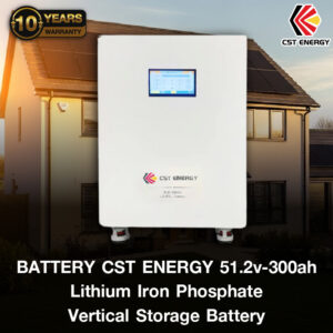 BATTERY CST ENERGY 51.2v-300ah Lithium Iron Phosphate Vertical Storage Battery